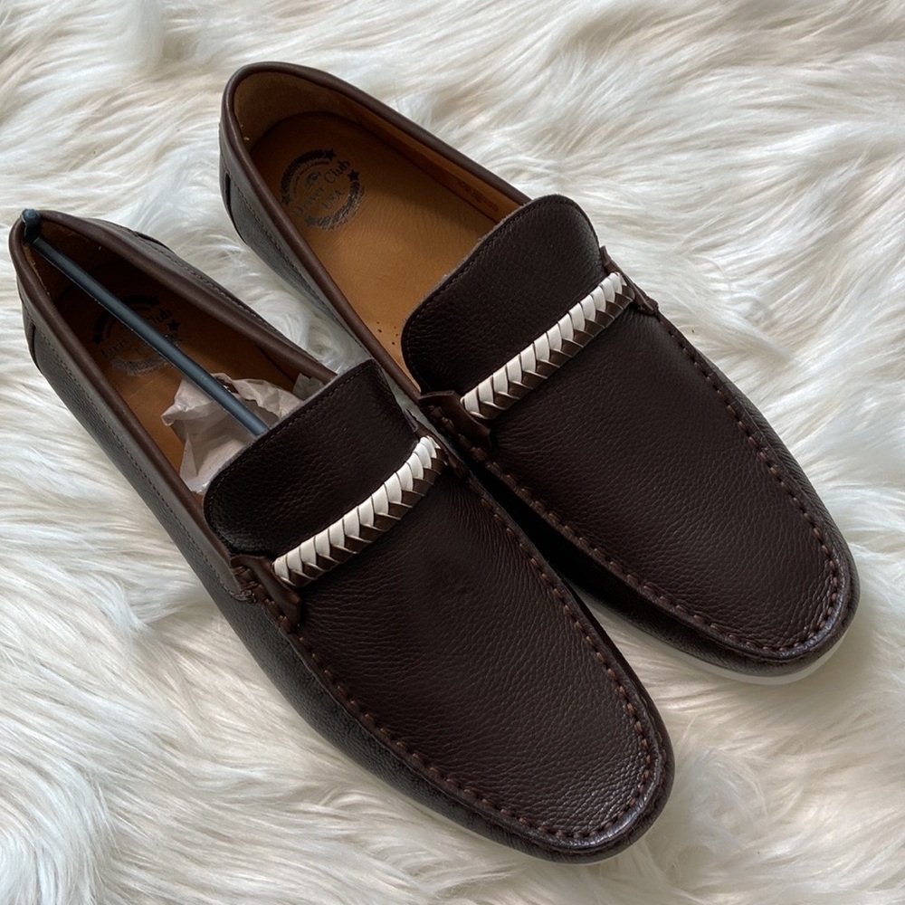 Driver Club USA Men's Leather Eva Lightweight Technology Slip-on Loafer
